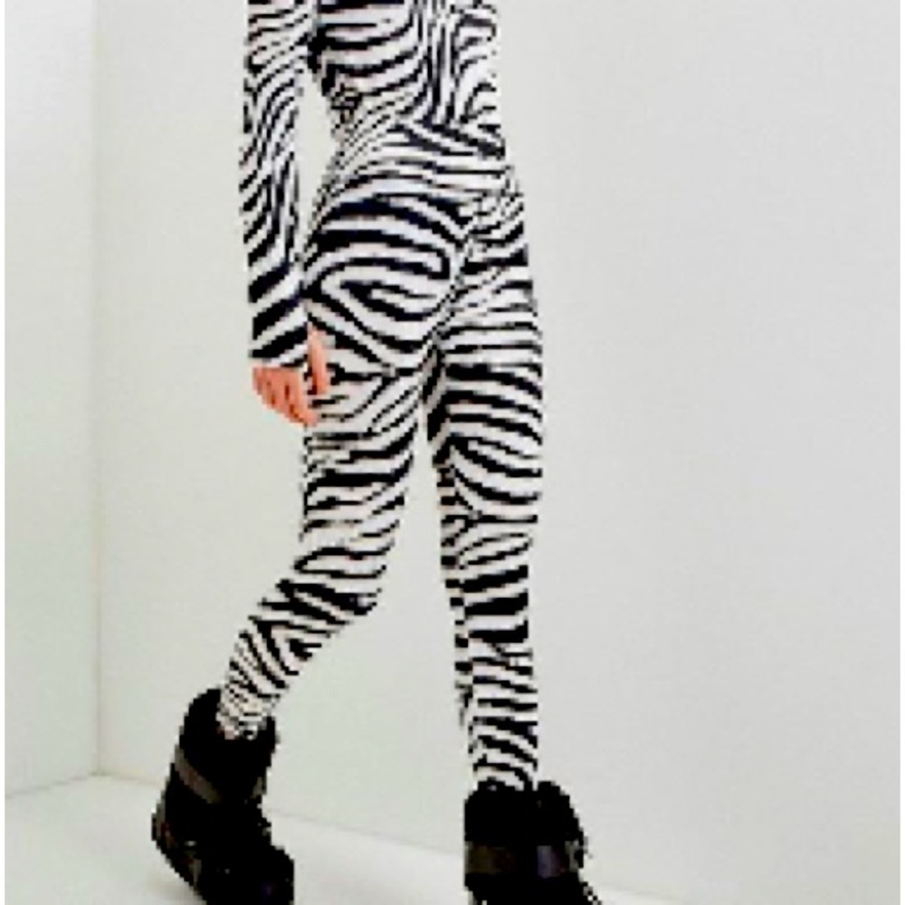Karen Millen zebra leggings size 10